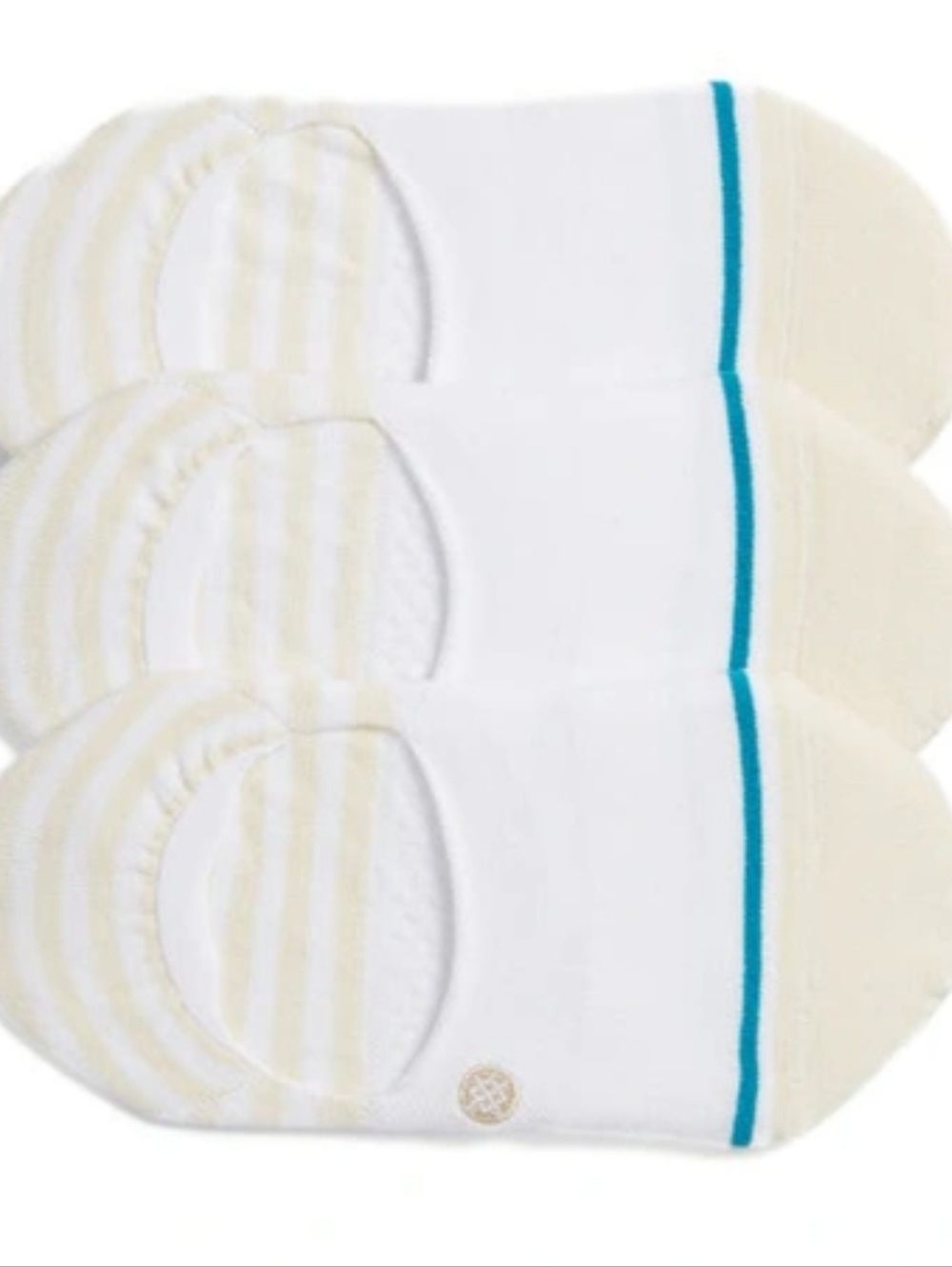 Stance Sensible Two White 3-PK No-Show Socks